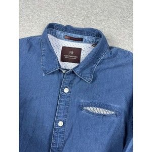 Scotch And Soda True‎ Gentlemen Long Sleeve Blue Size Medium Amsterdam Couture